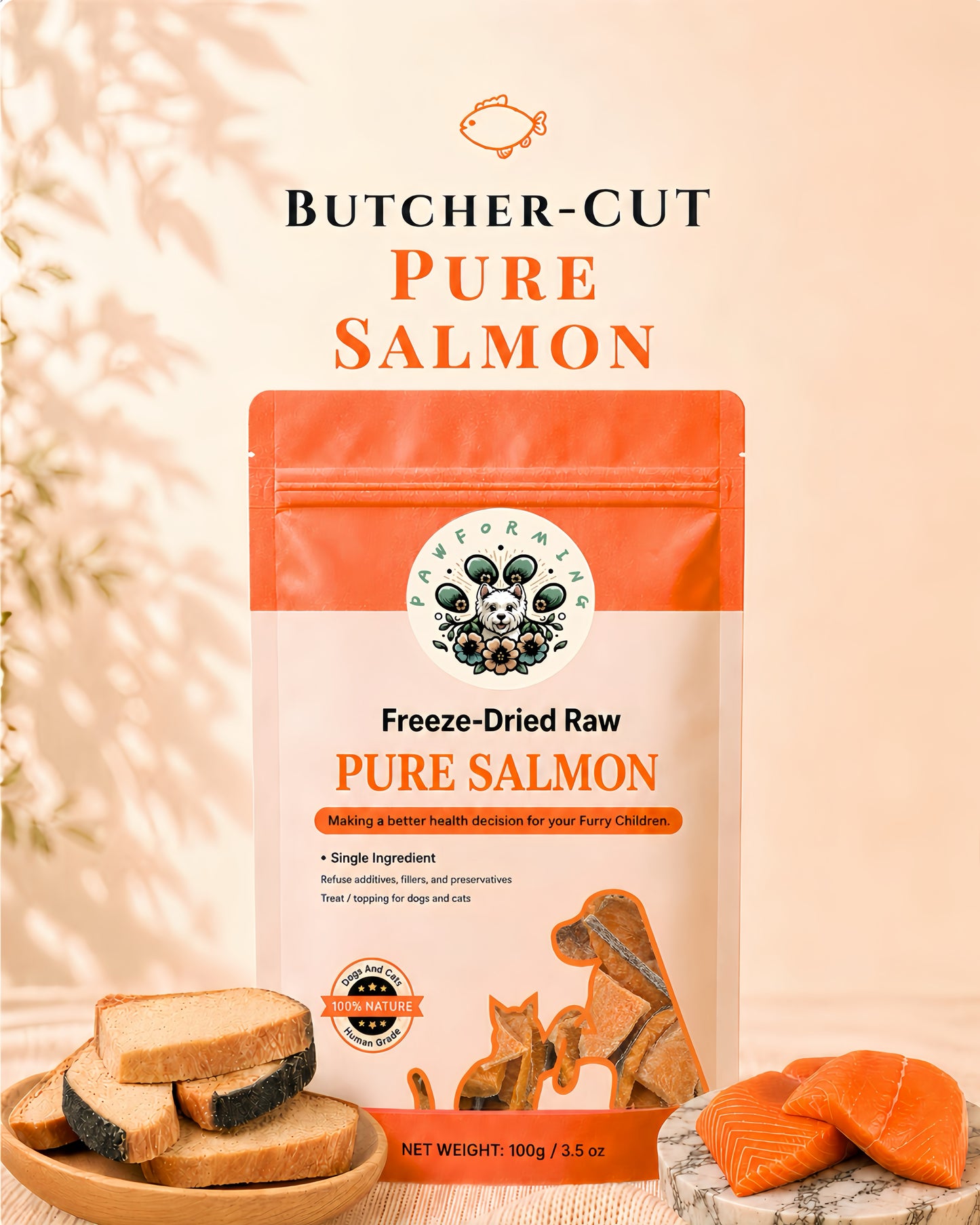 Premium Freeze Dried Salmon Slice